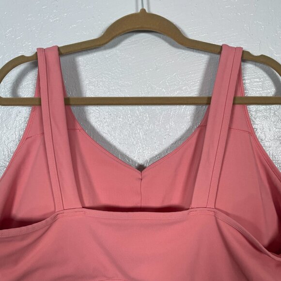 Duluth Trading Co Women Plus Size 3X Pink Armachillo Cooling Longline Sports Bra - Picture 6 of 8